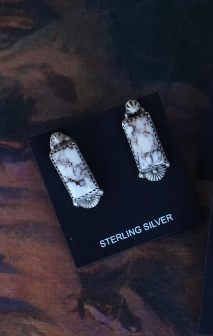 Wild Horse Bar Stud Earrings