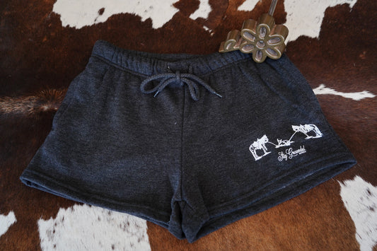 Stay Grounded Charcoal Fleece Shorts w/ Pockets
