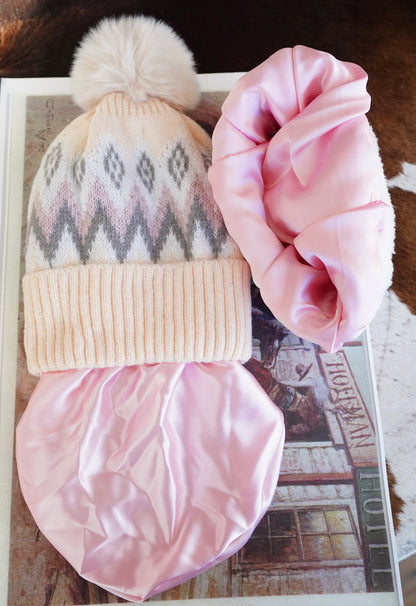 Satin Lined Neck Warmer & Beanie Sets