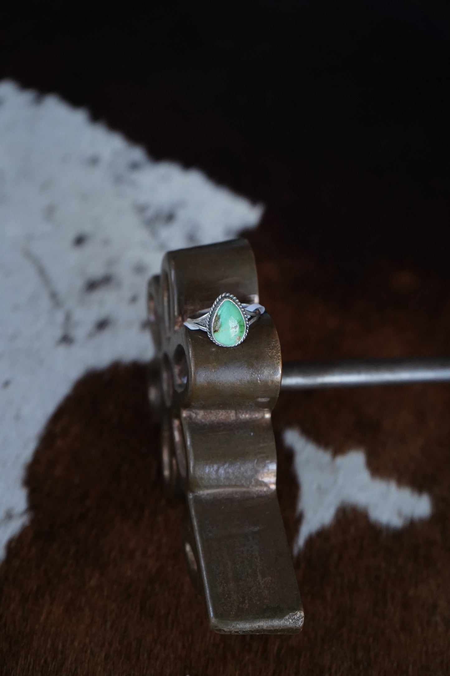 Jerryson Henio Teardrop Sonoran Gold Turquoise Ring - Sz 10