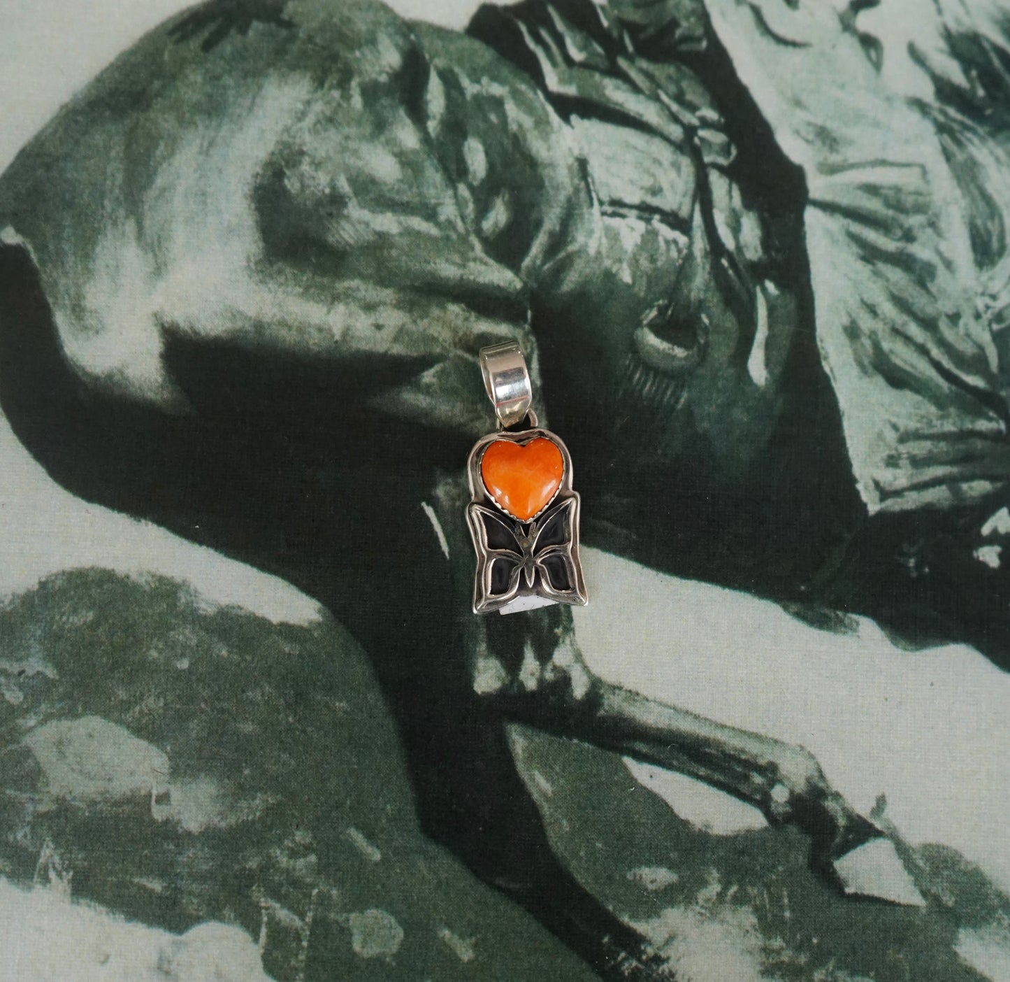Single Stone Butterfly Pendants