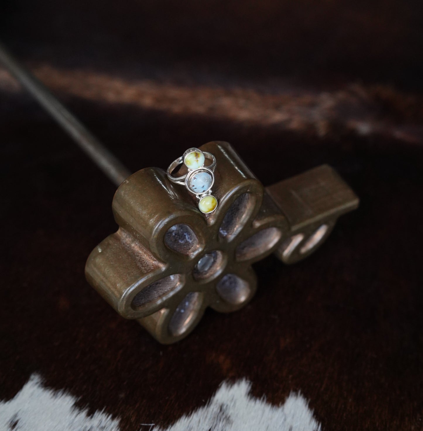 2 Stone Palomino w/ Golden Hills Ring