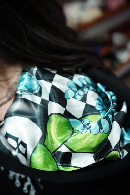 Daisy Spade 1/4 Zip Satin Lined Hooded Pullovers