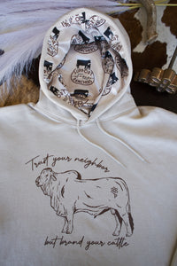 Brand Your Cattle Unisex Satin Lined Hoodie