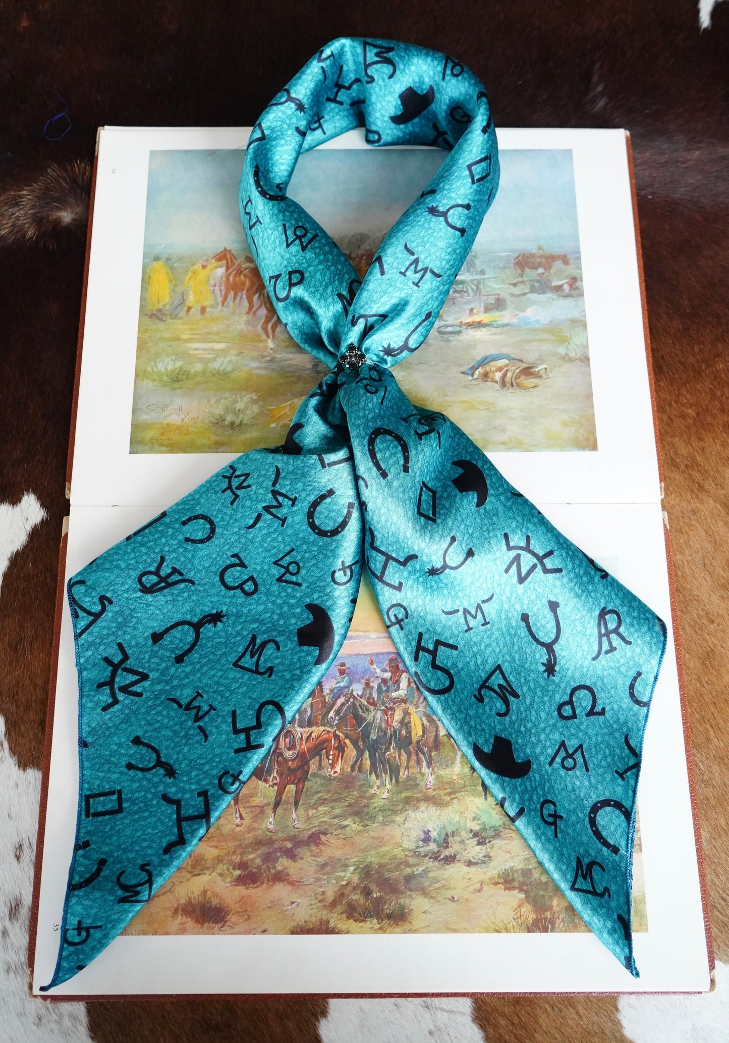 Branded Leather DS Wild Rag