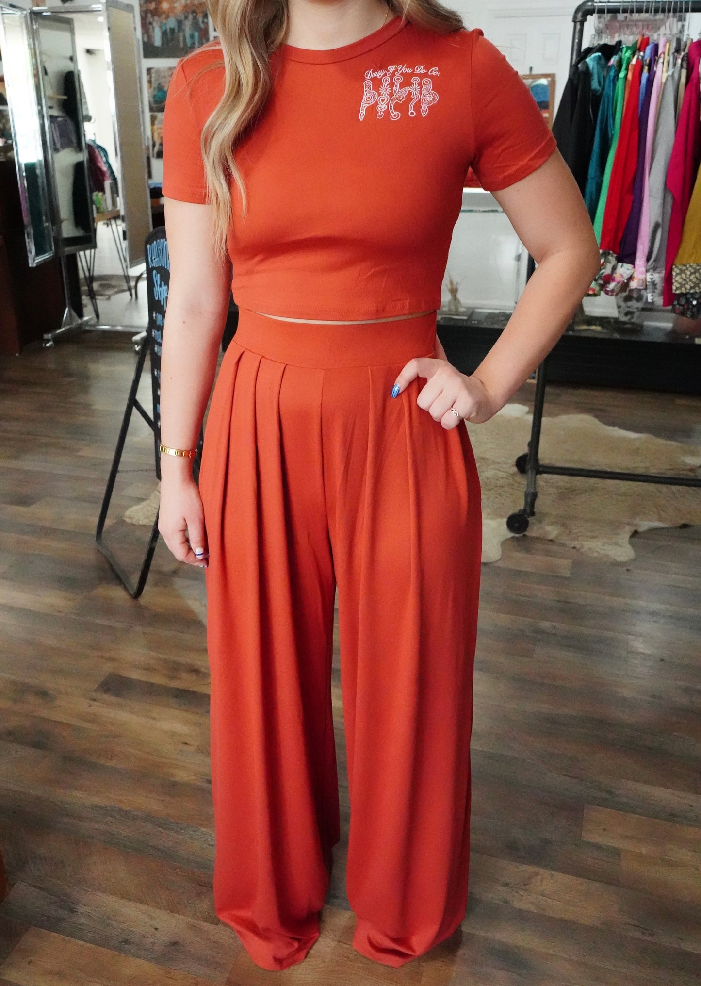 Daisy Spade Rust Tall Girl Set
