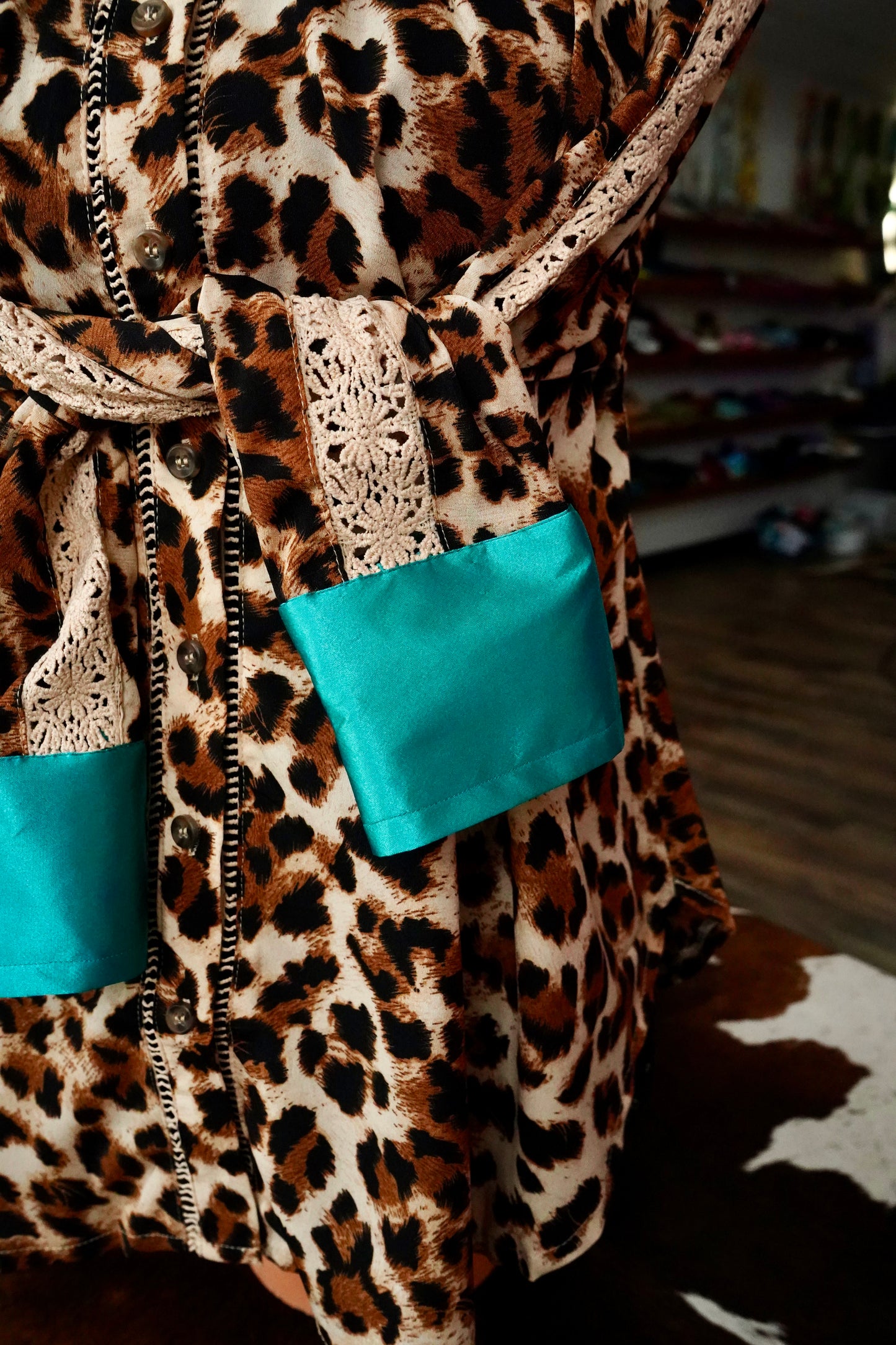Leopard Lace Button Downs