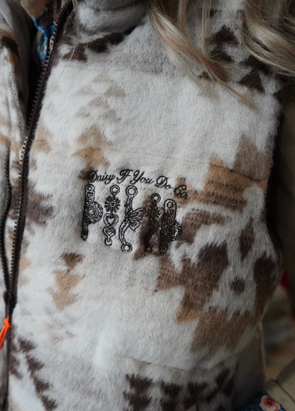 Daisy Spade Brown Aztec Vest