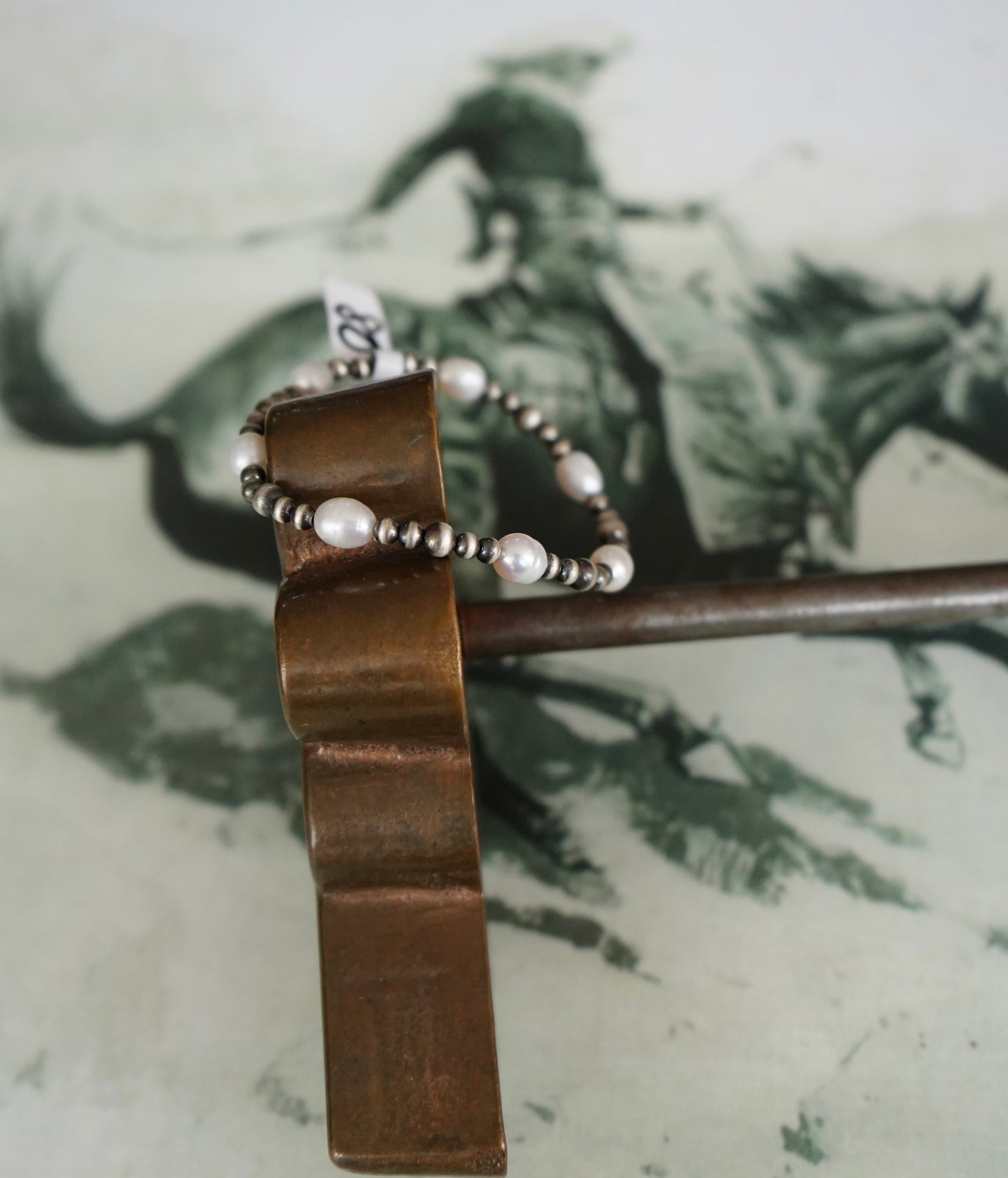 Sterling Silver Pearl Stretchy Bracelets
