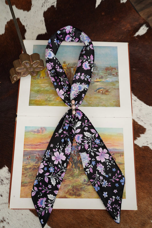 Pink & Purple Floral Paisley Wild Rag