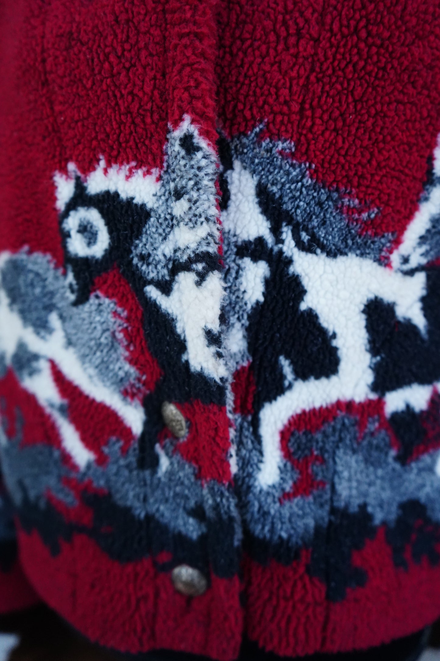 M - Sherpa Horse Jacket w/ Daisy Brand Jacket