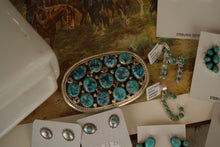 Load image into Gallery viewer, Cluster Turquoise Buckle