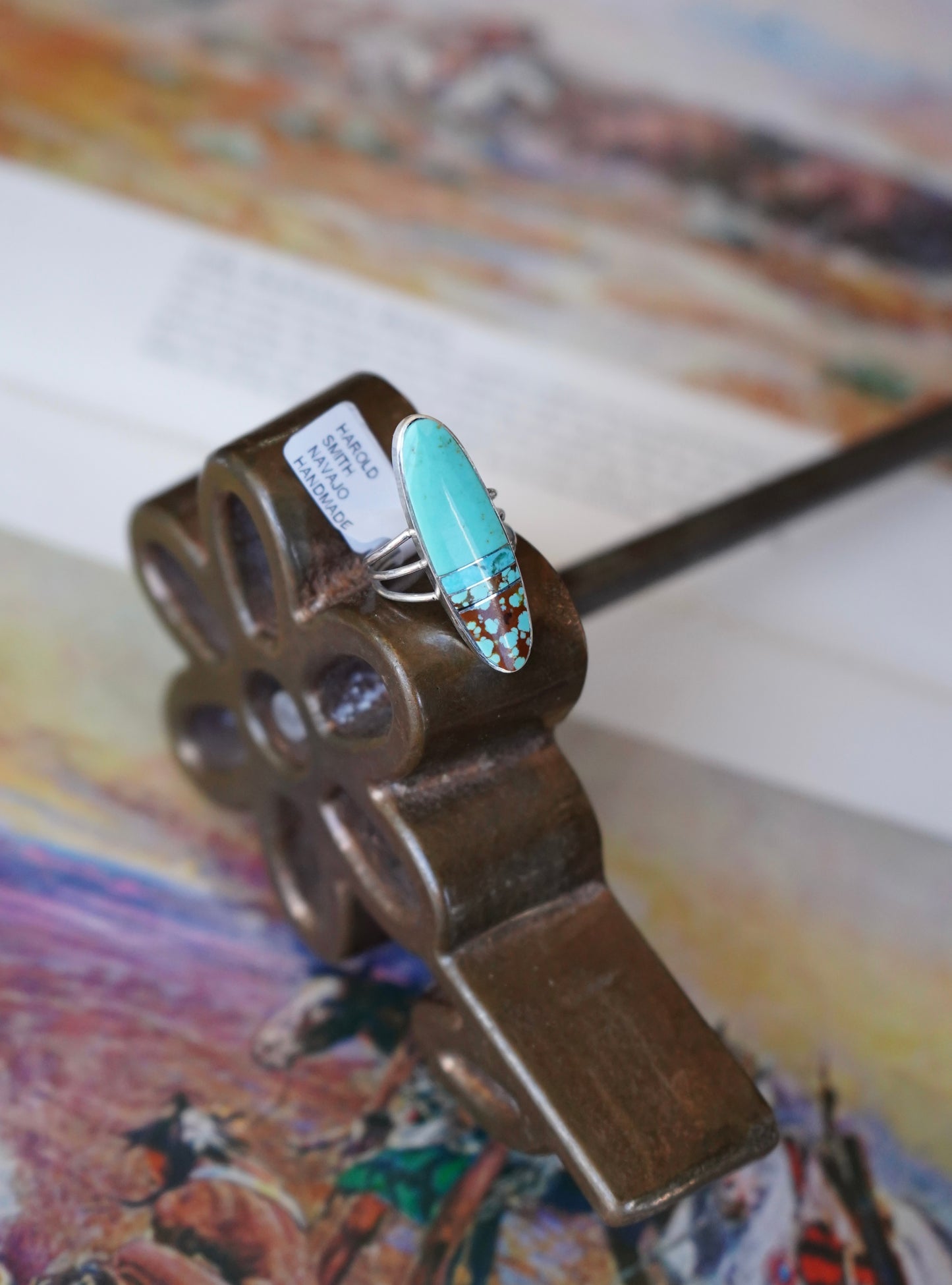 Harold Smith Turquoise Ring - Sz 7