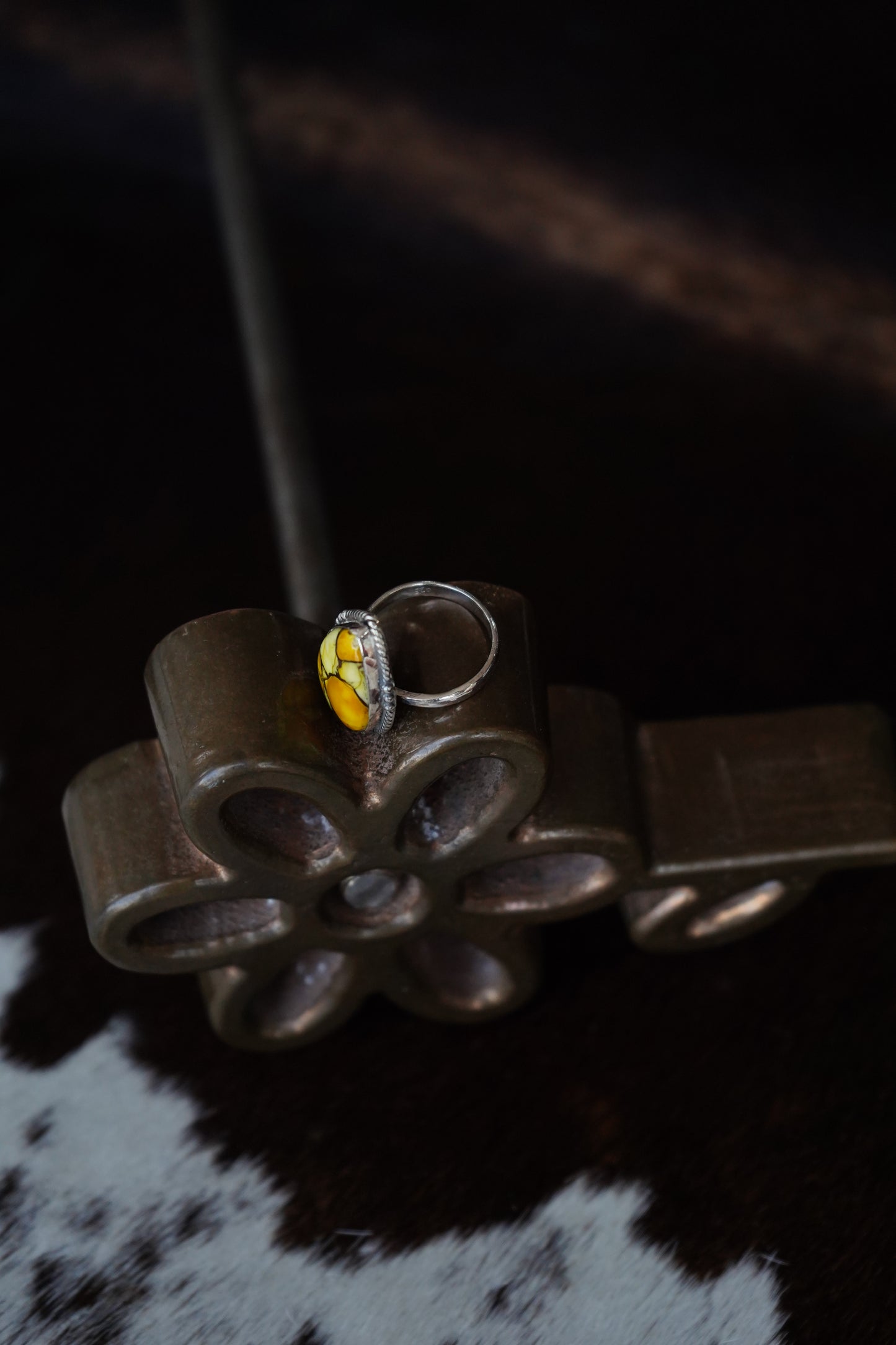 Honey Dahlia Rings - Adjustable