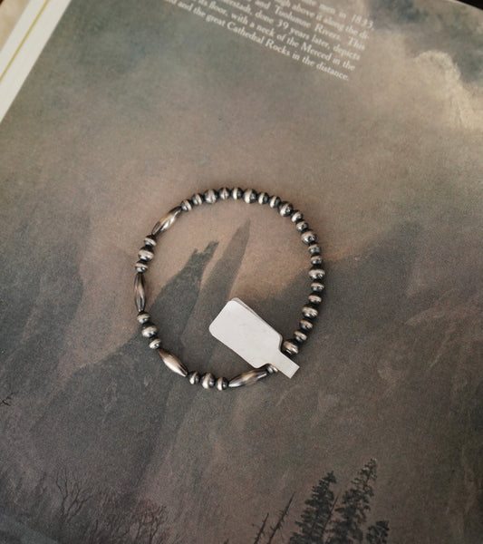 Sterling Silver Pearls Stretchy Bracelets