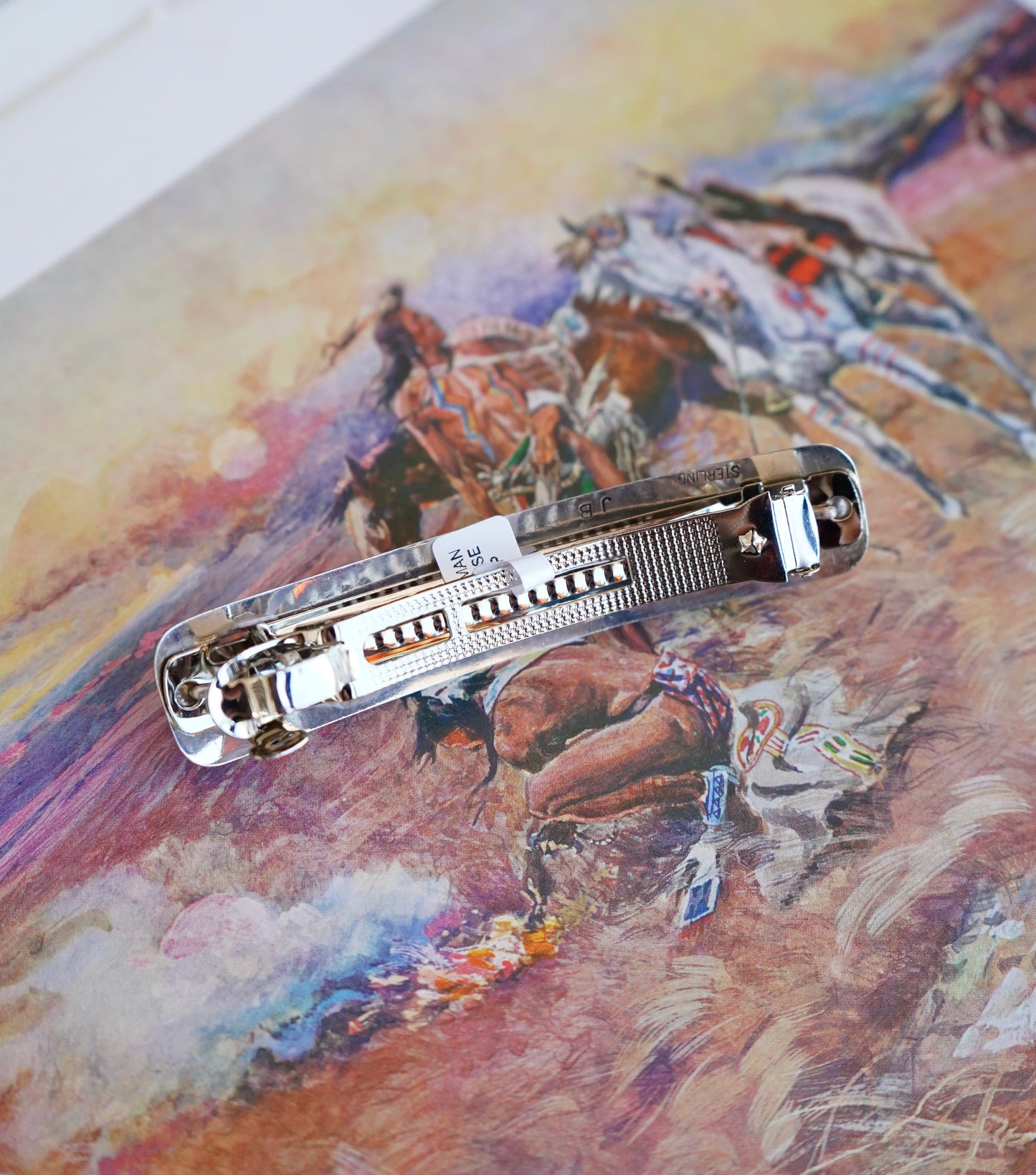 Joan Begay Turquoise 5 Stone Hair Clip