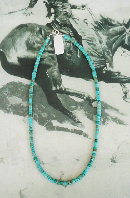 Turquoise Heishi Bead Necklaces
