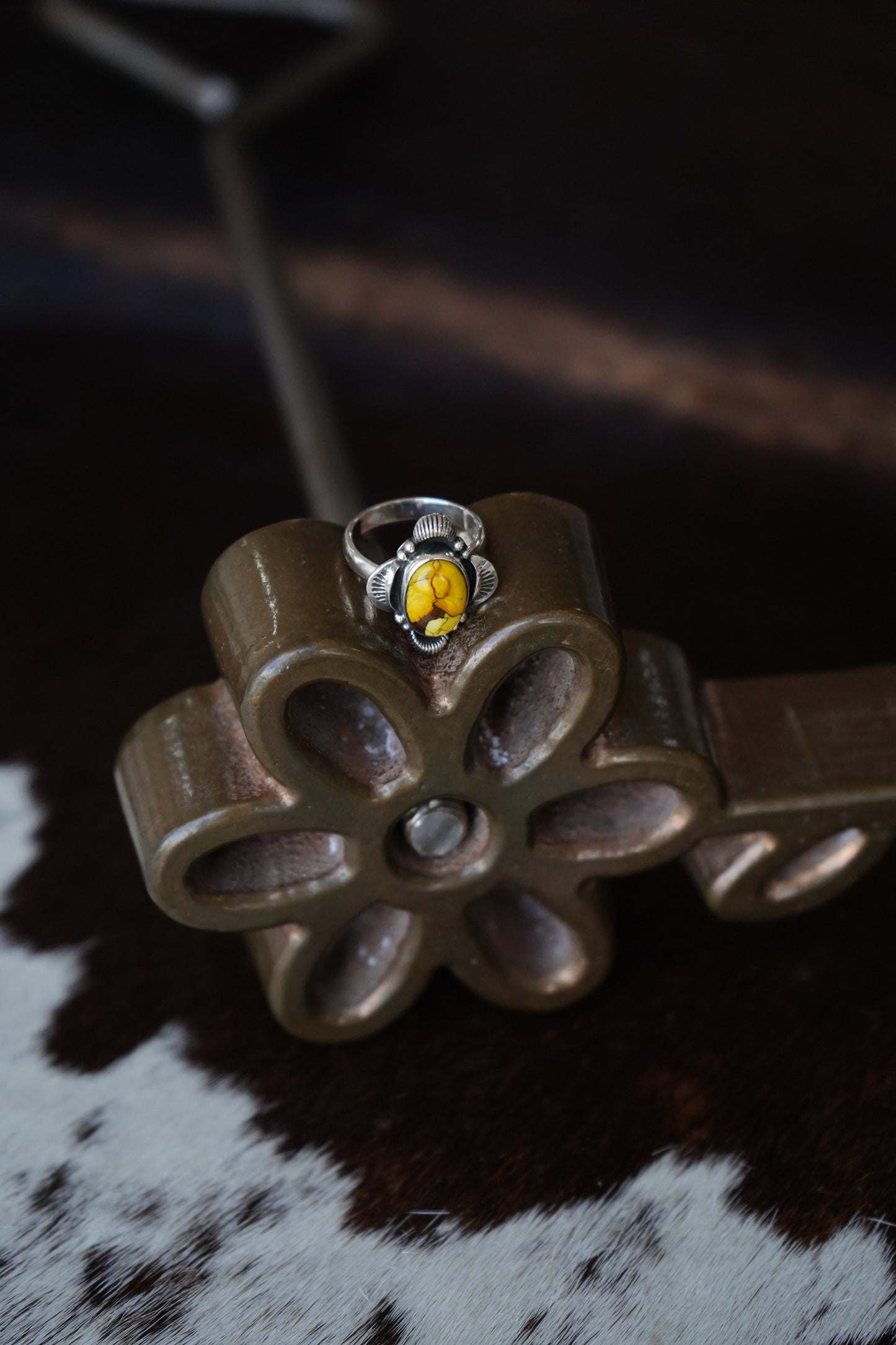 Honey Dahlia Rings - Adjustable