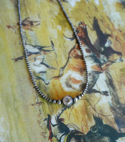 Sterling Silver Pearls w/ Square Pearl Necklace - 18”