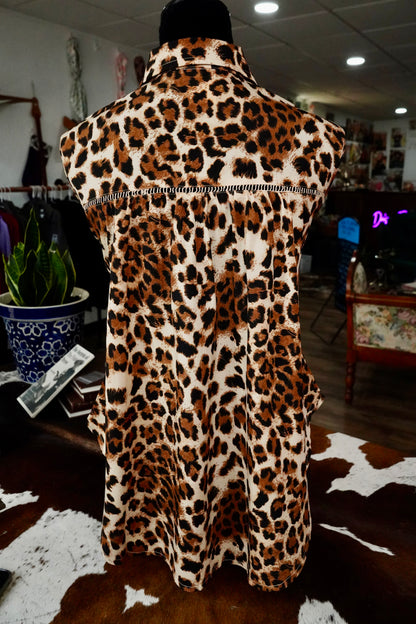 Leopard Lace Button Downs