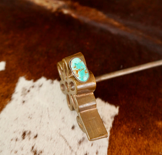 Vintage Criple Creek Turquoise Ring - Sz 5.5