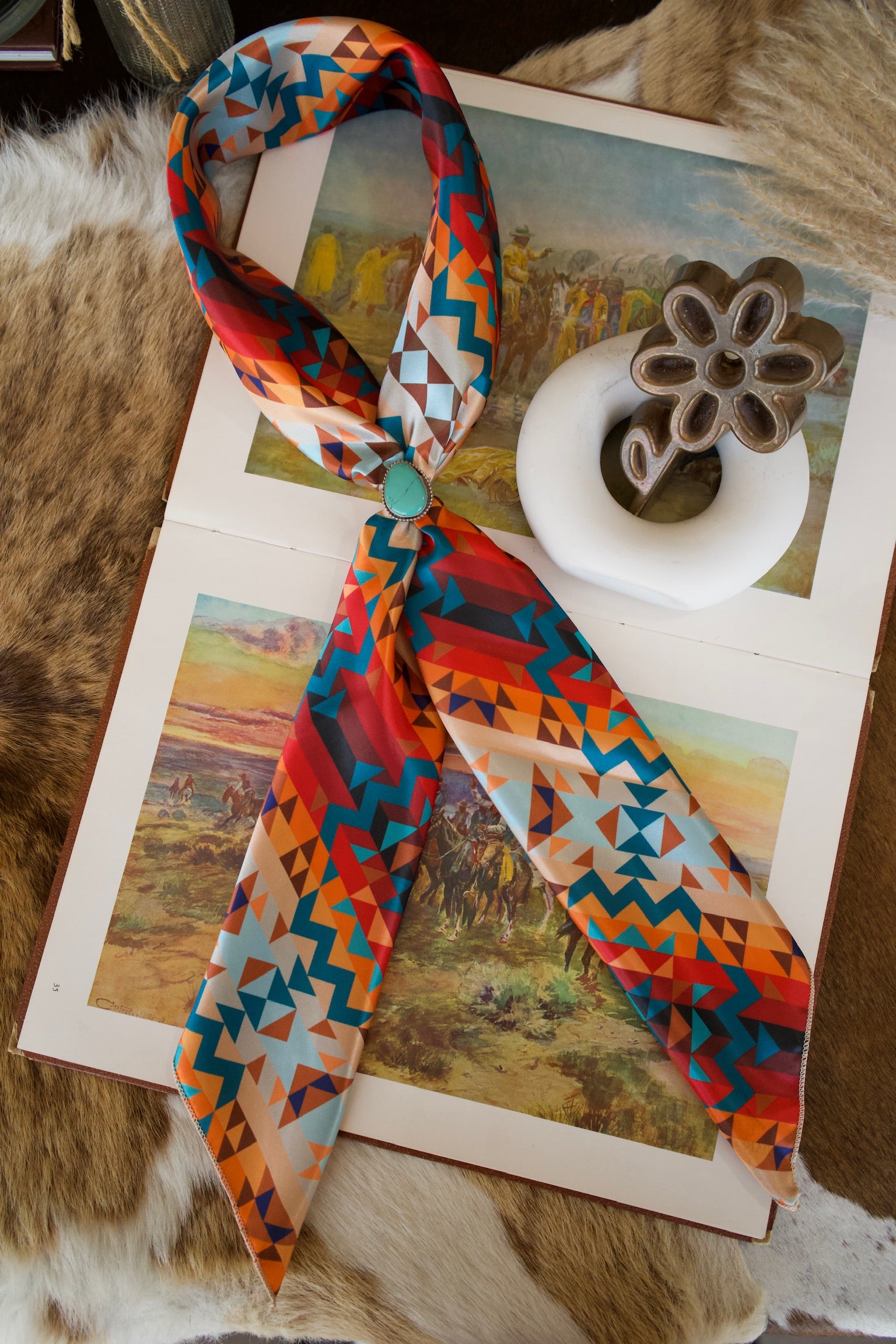 Navajo Sunrise Aztec Wild Rag – Daisy If You Do Co.