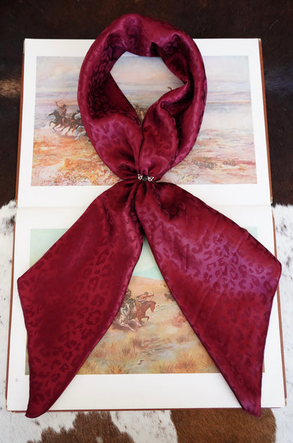 Small Jacquard Cheetah DS Wild Rags