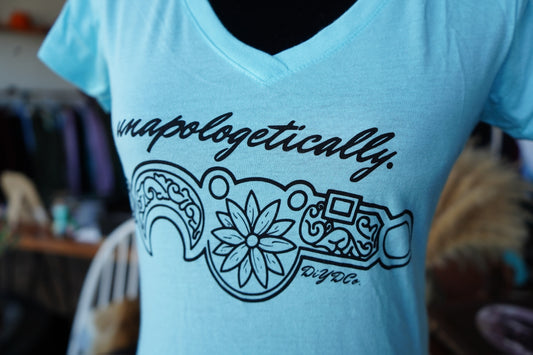 Unapologetically V-Neck T-Shirts