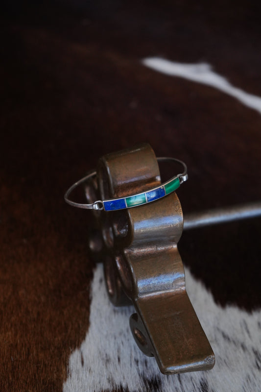 Vintage Malachite & Lapis Bracelet