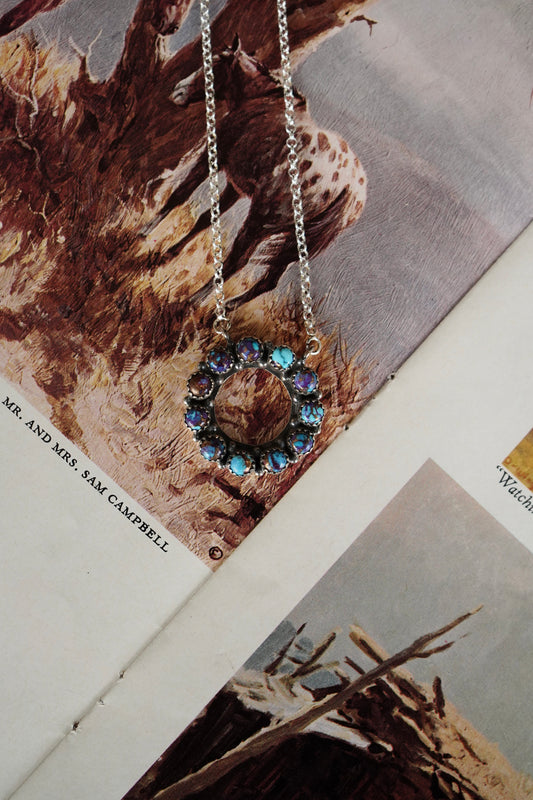 Purple Mojave Infinity Necklace