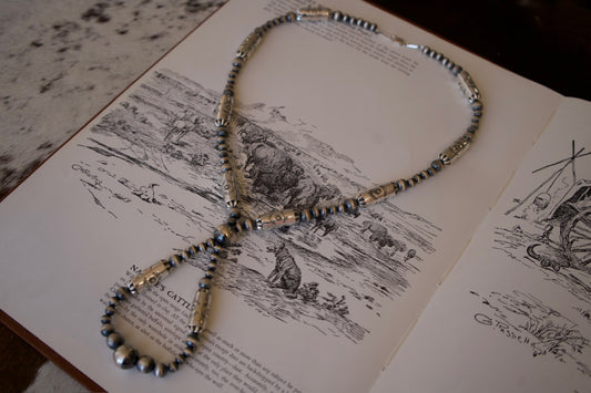 Sterling Silver Navajo Pearl Necklace