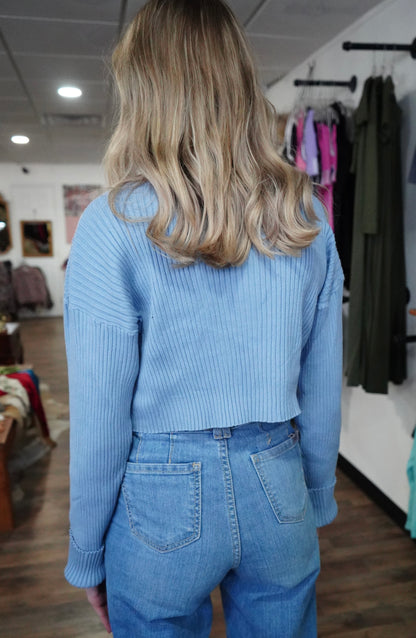 Cowgirls Cry Cropped Sweater