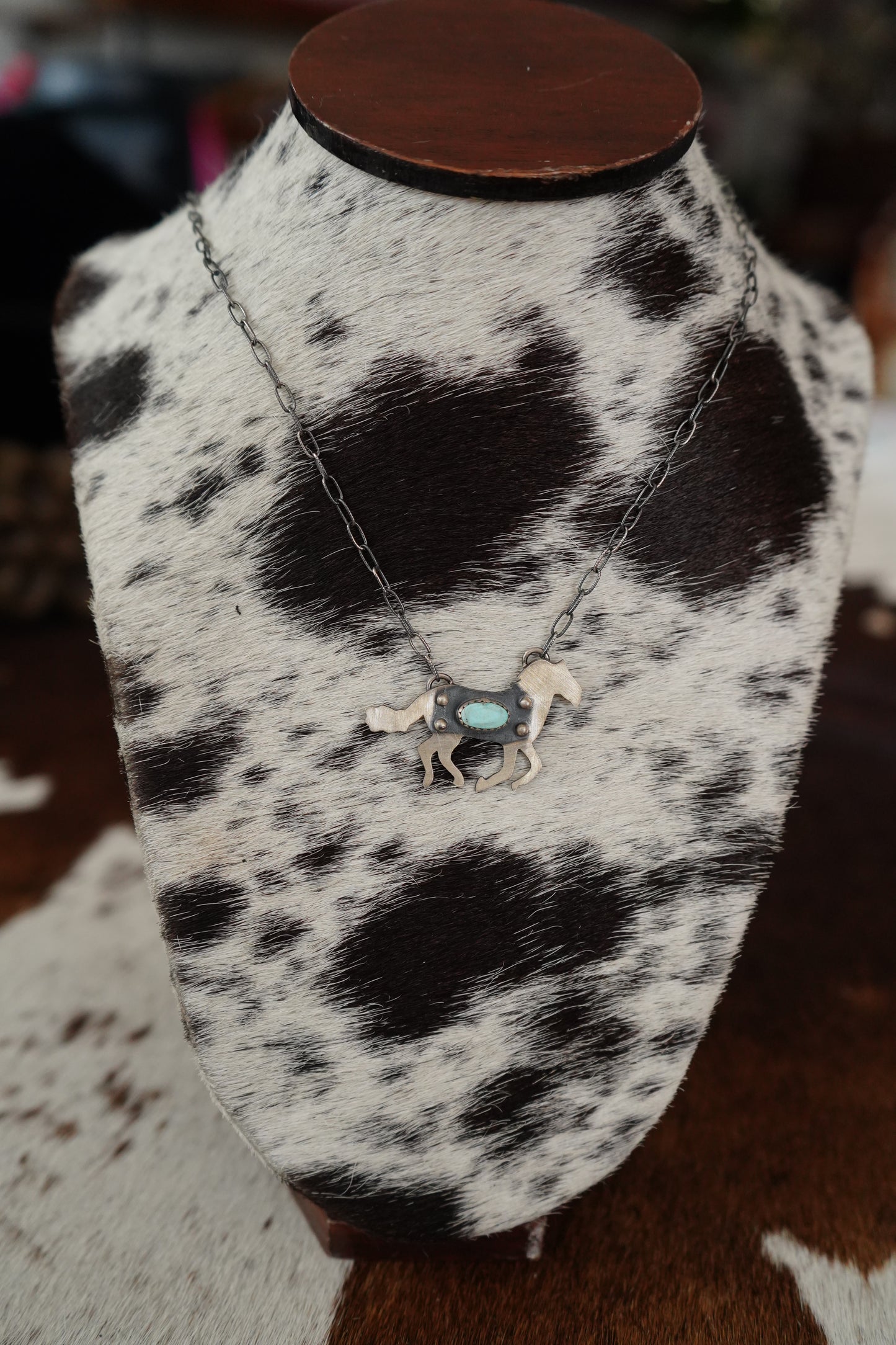 Golden Hills Horse Necklace