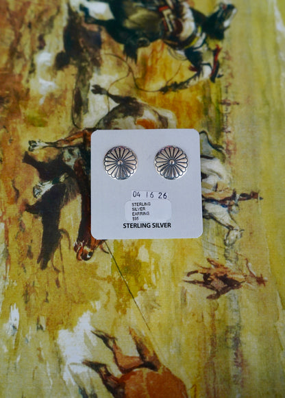 Concho Stud Earrings