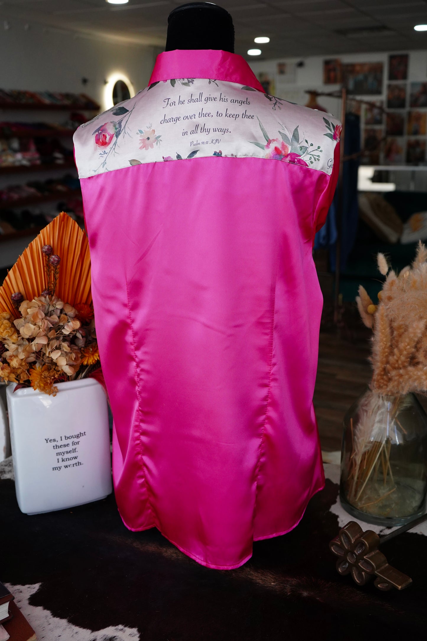 2XL - Hot Pink w/ Tan Verses Button Down
