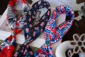 Patriotic Tie-Dye Wild Rag