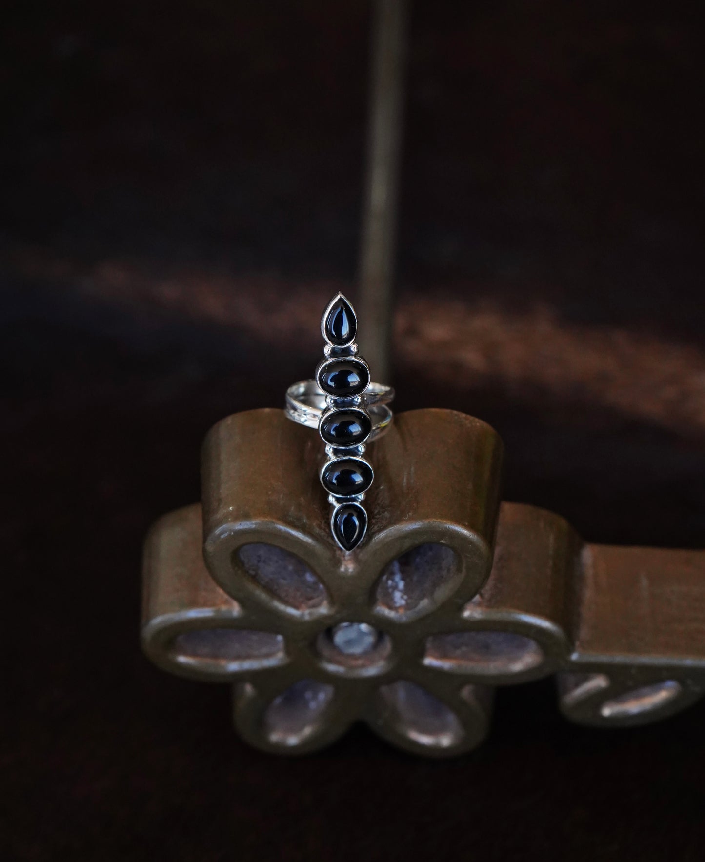 5 Stone Turquoise Rings