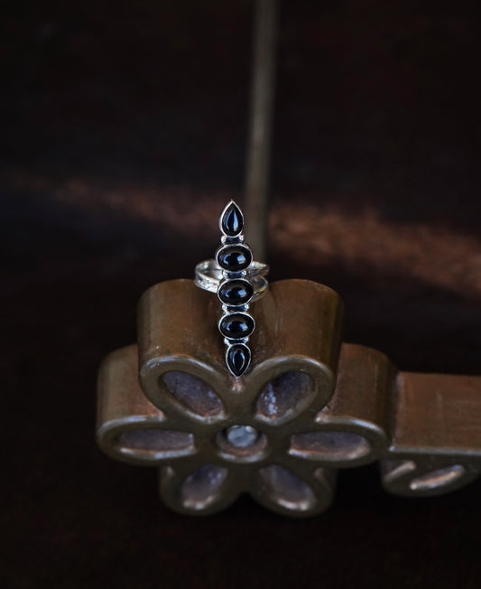 5 Stone Turquoise Rings