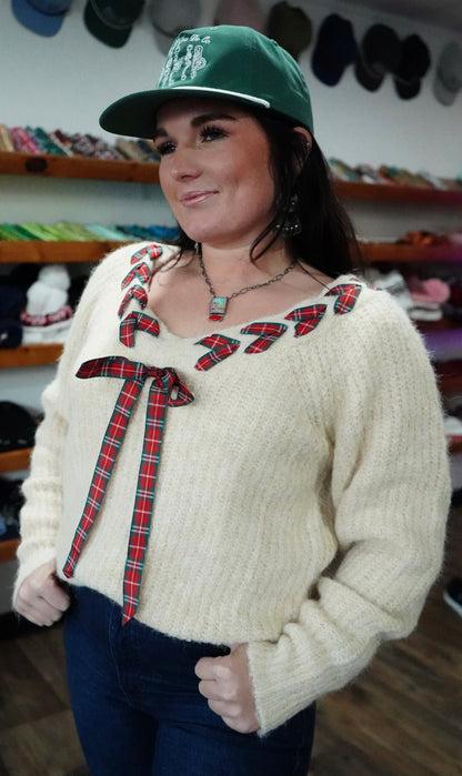 Daisy Ribbon Sweater