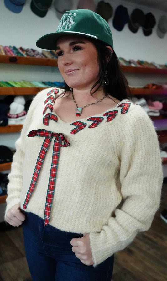 Daisy Ribbon Sweater