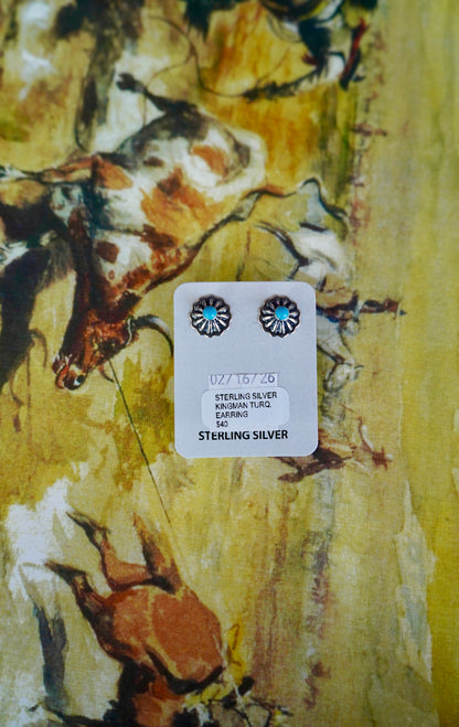 Concho Stud Earrings