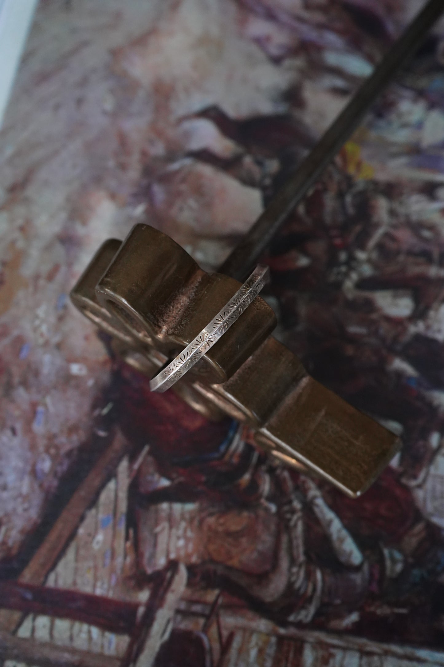 Vintage Sterling Silver Stamped Cuffs