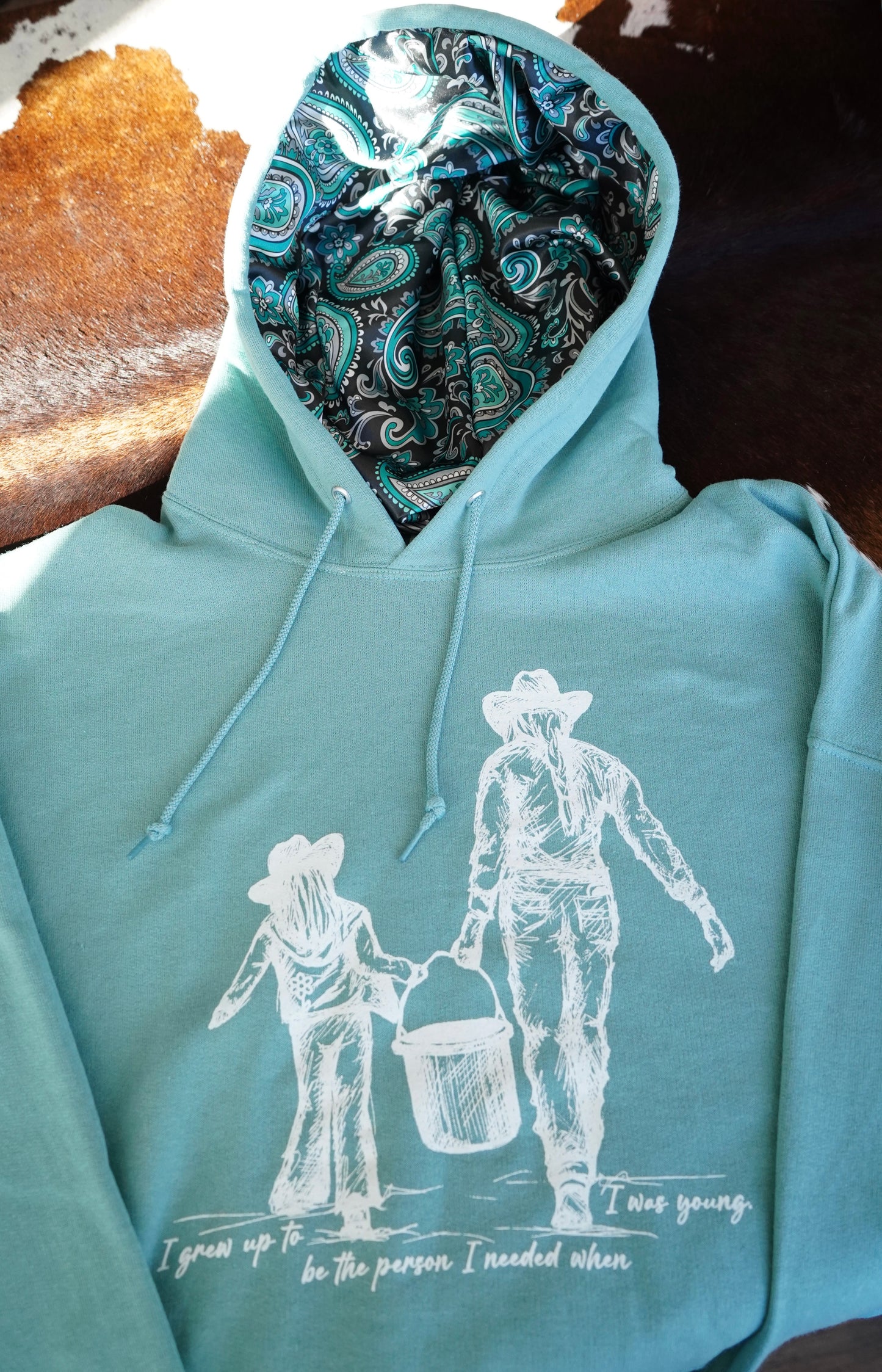 Grew Up Satin Lined Hoodies - Adult and youth