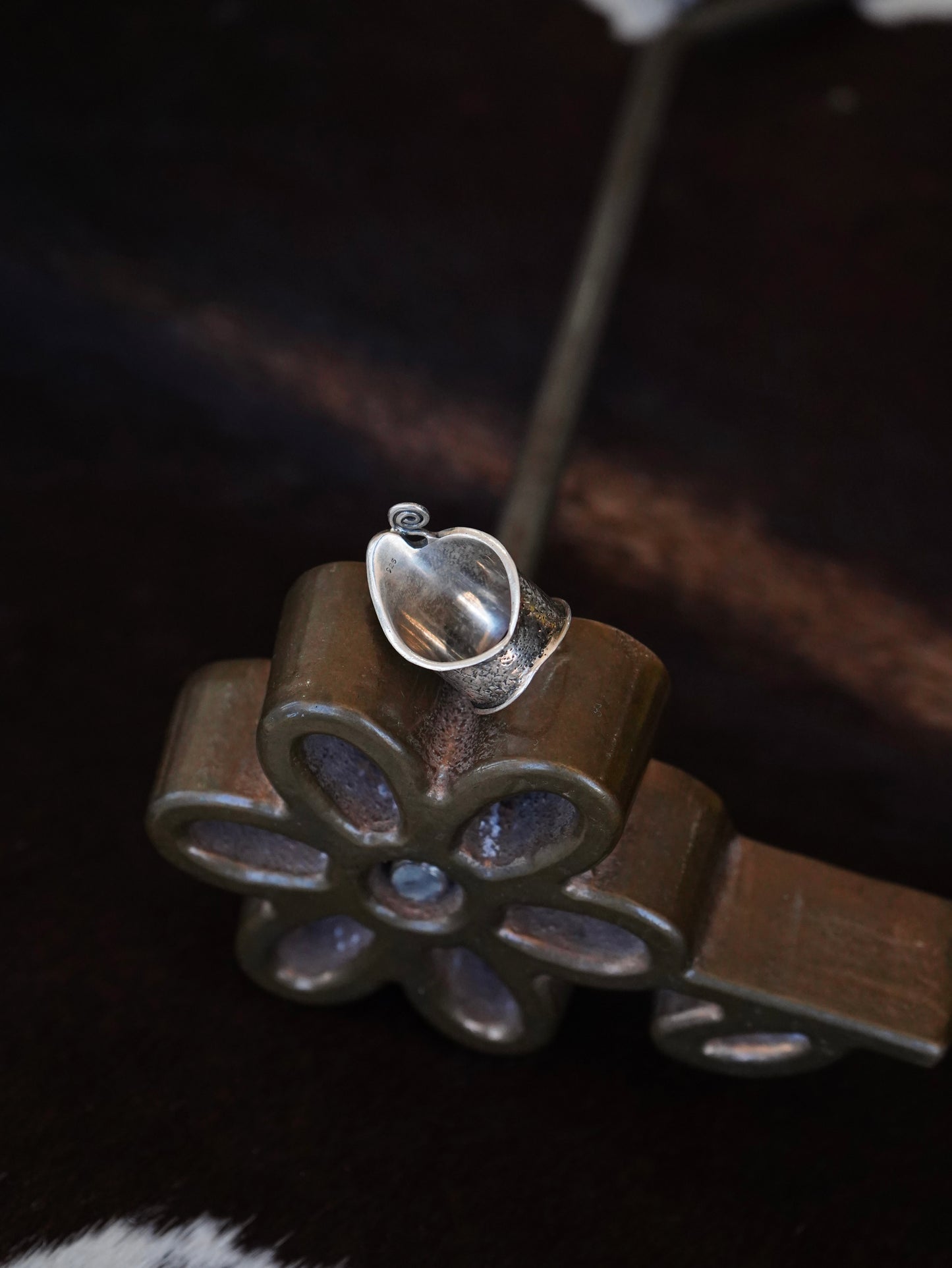 4 Stone Turquoise Band Ring - Sz 6.5