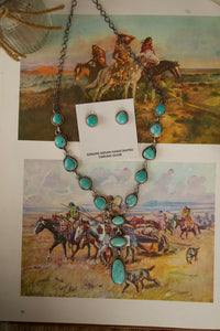 Marilene Begay Turquoise Lariat Set