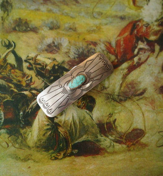 Joan Begay Turquoise Hair Clip