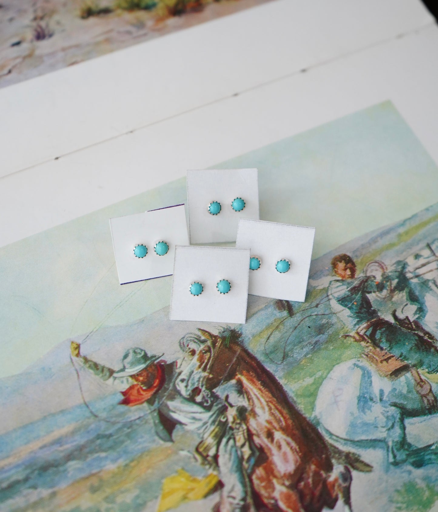 Dainty Daily Turquoise Earrings