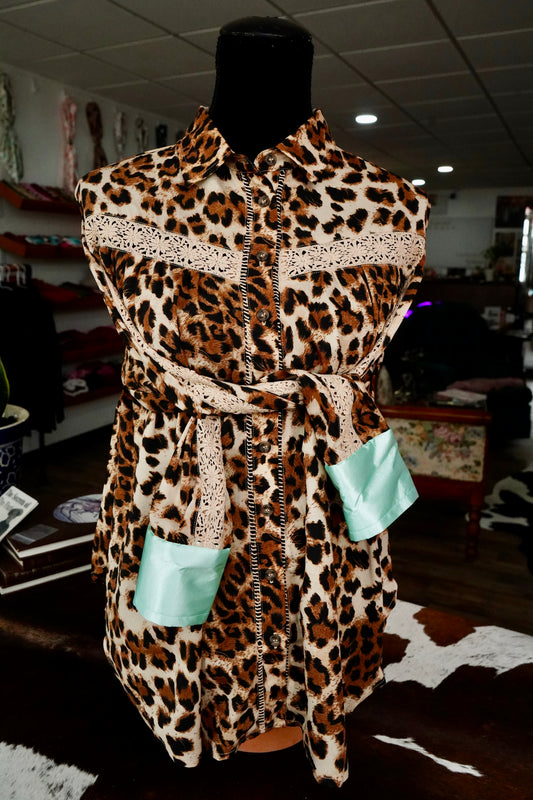 Leopard Lace Button Downs