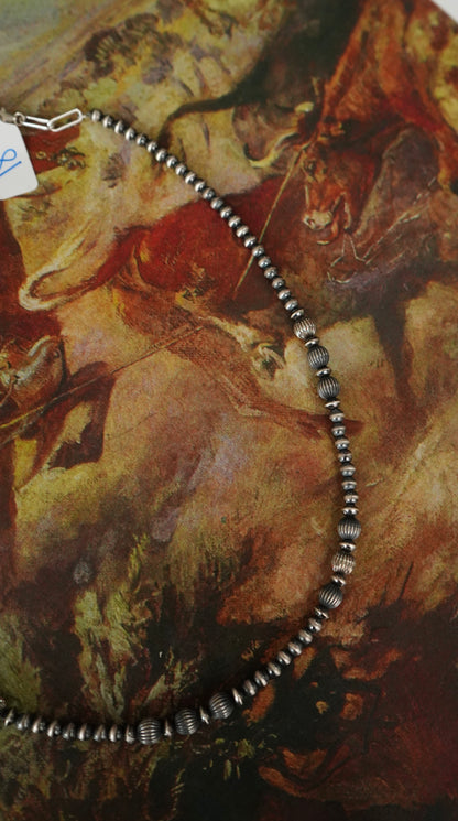 Sterling Silver Textured Torpedo Necklaces