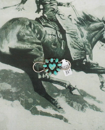 Kingman Turquoise Scarf Sliders